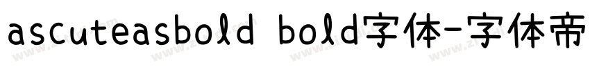 ascuteasbold bold字体字体转换